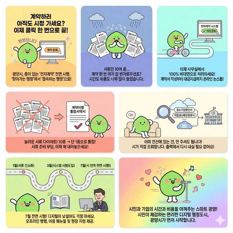 “내 손안의 시청” 광양시, 클릭 한 번으로 계약 완료