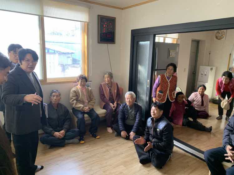 함평군 대동면, 2026년 새해맞이 경로당 순회 실시