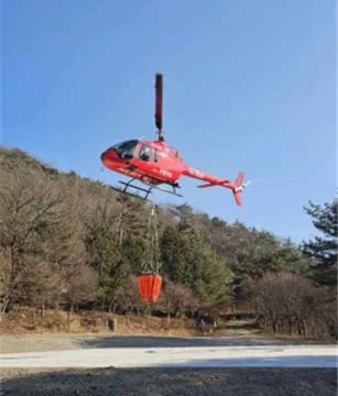 화순군 산불진화헬기 본격 운영... 산불 예방 총력 대응