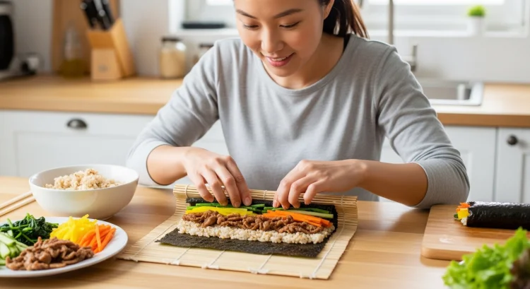 명절 남은 불고기로 김밥 만들기